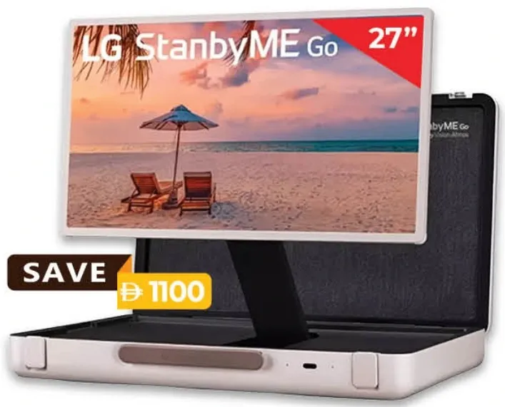 LG تلفزيون LED ذكي على شكل حقيبة 27Lxq5Kna
