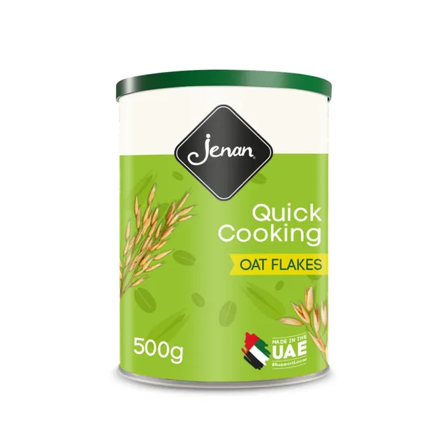 Jenan Oats Flakes Tin Quick Cooking