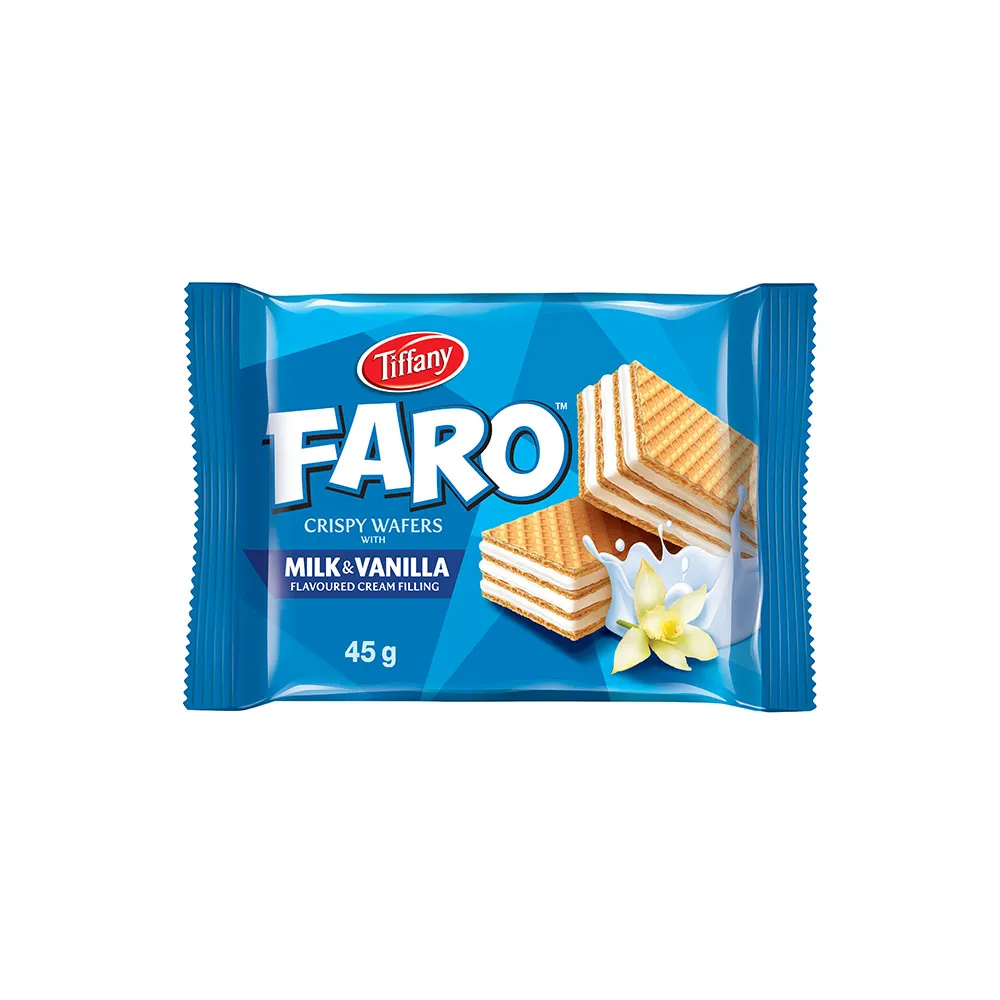 Tiffany ويفر Faro بالحليب والفانيليا
