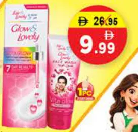 Glow & Lovely Serum Cream + Face Wash