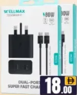 Wmax Dual Port Super Fast Charger