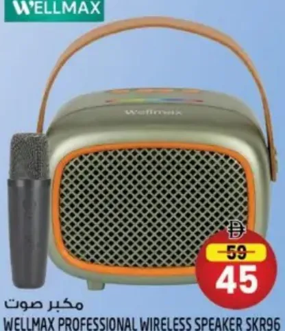 Wellmax مكبر صوت لاسلكي احترافي Skr96