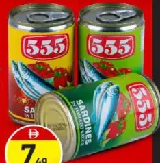 555 Sardines In Tomato Sauce