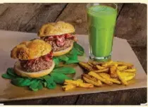 Avacado Juice + Burger Combo