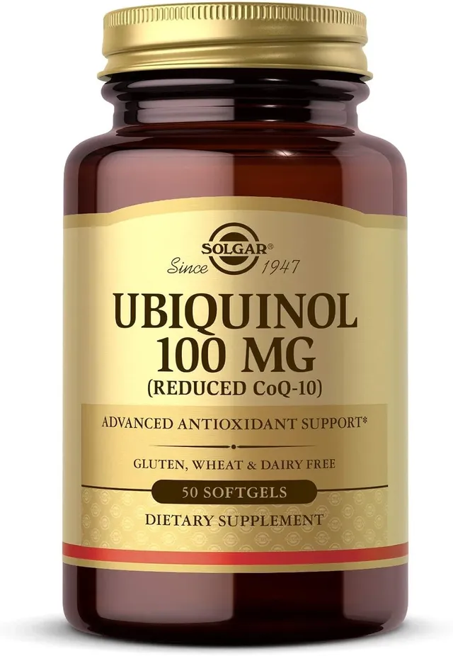 solgar Ubiquinol 100 Mg, (Reduced COQ-10) 50 Softgels