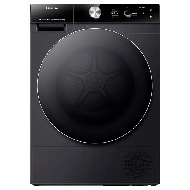 Hisense 7 Series ConnectLife Front Load Dryer With Wi-Fi DH7S107BB Premium Black