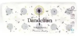 Dandelion ورق تواليت فاين ٩+٣ لفات، ٢٥٠ ورقة