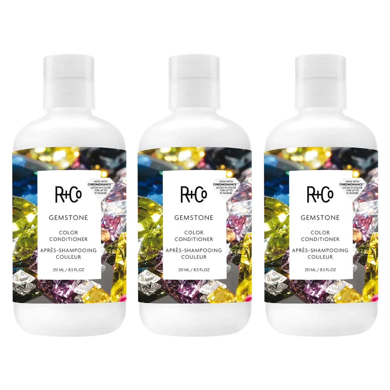 R+Co RCo GEMSTONE بلسم للون – بلسم معزز وحام للون يرطب ويقوي لجميع أنواع الشعر