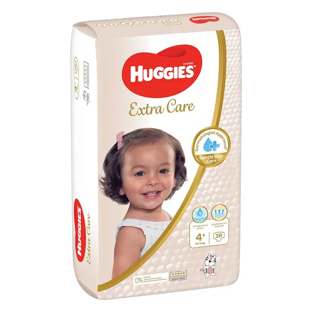 Huggies Extra Care Size 4+ Value Pack (10- ) - 38 Pcs