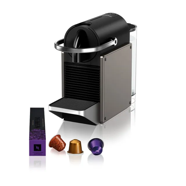 Nespresso Pixie Coffee Machine, Electric Titan, C62-ME-TI-NE