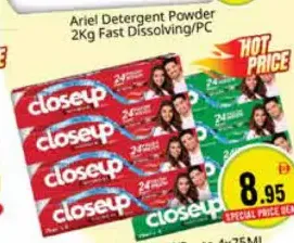 closeup T/Paste Red/Green Hot Ever Fresh