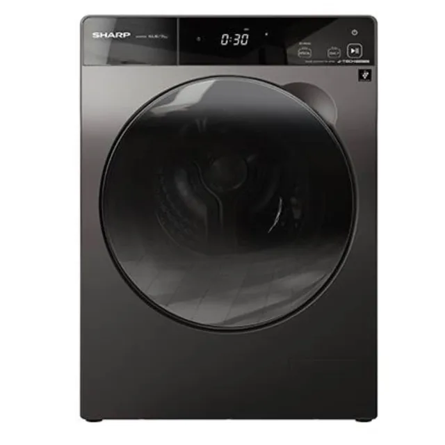 Sharp Washer & Dryer Front Load 1400 RPM Number of programs 15 Silver Model ESDP1054KJZS