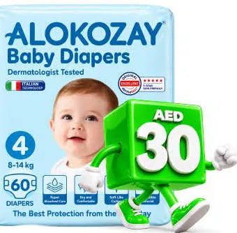 Alokozay حفاضات أطفال ألوكوزاي بريميوم مقاسات متنوعة