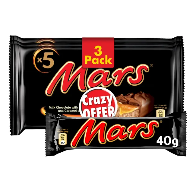 Mars Milk Chocolate with Soft Nougat and Caramel Centre Value Pack 3 pkt