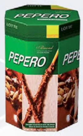 Lotte Pepero Octagon Almond / White