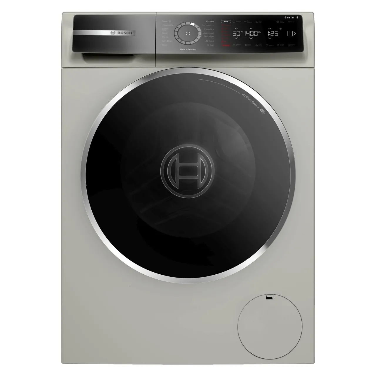 Bosch غسالة ملابس تحميل أمامي Series 8 WGB2440XGC فضي إينوكس
