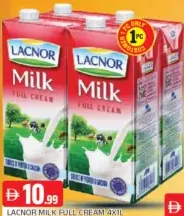 Lacnor حليب كامل الدسم
