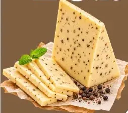 Egyptian Aged Roumy Cheese with Black Pepper