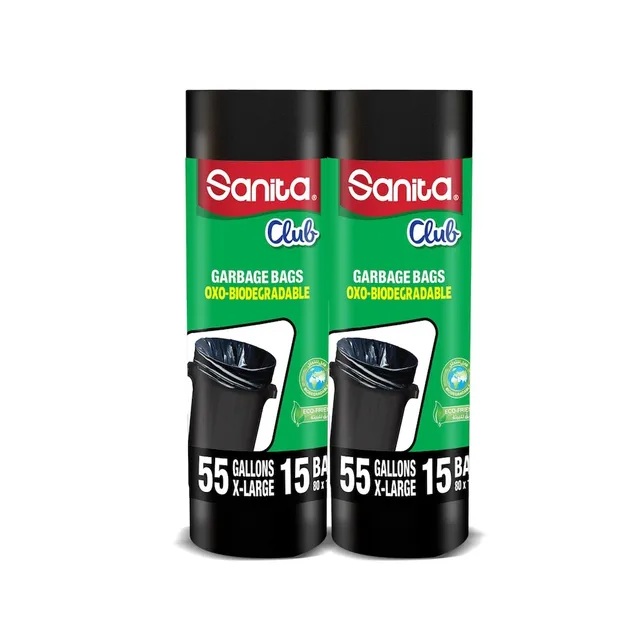 Napco Sanita Club garbage Bags Biodegradable 55 gallons