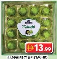 Sapphire شوكولاتة بالفستق T16