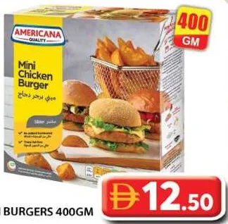 Americana Chicken Mini Burgers
