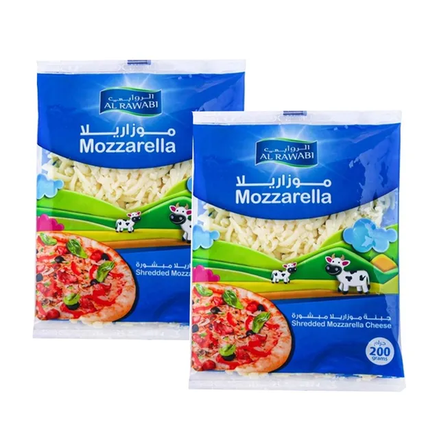 Al Rawabi Shredded Mozzarella Cheese 200Gmx2Pcs