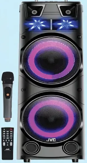 JVC Party Speaker Wireless Microphone & Remote XSN7222PB
