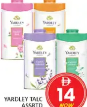 Yardley Talc Assorted