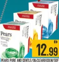 Pears Pure and Gentle / Oil-Clear / Cool / Soft and Fresh Soap