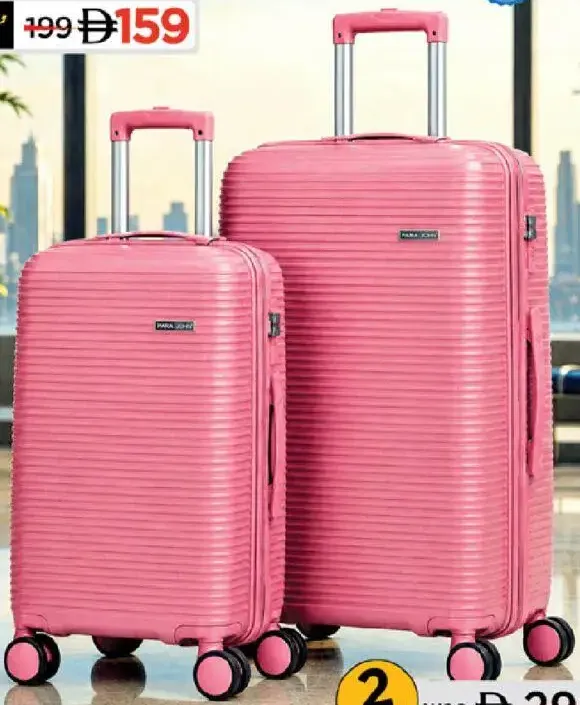 Para John PP 4Wheel Hard Trolley Assorted