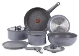 T-fal طقم Ingenio essential رمادي