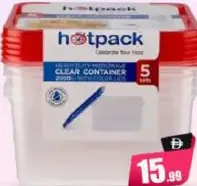 Hotpack HD Microwave Container