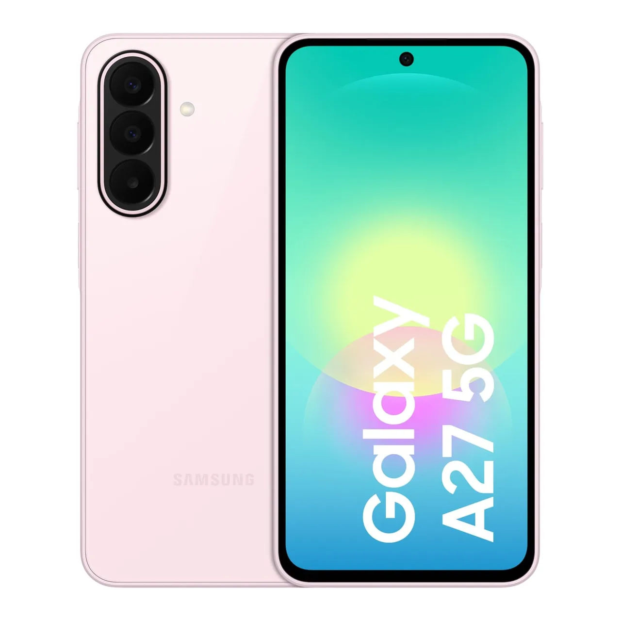 Samsung هاتف ذكي Galaxy A27 بشبكة 5G، رام 8 GB، تخزين 128 GB، وردي فاتح