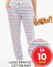 Ladies Printed Cotton Pant