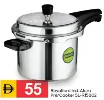 Royalford قدر ضغط ألمنيوم هندي Rf5802