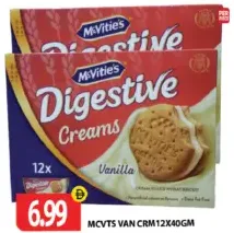 McVitie's Digestive Creams Vanilla