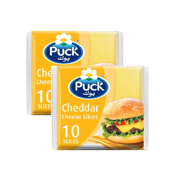 Puck Slice Cheddar X2Pcs