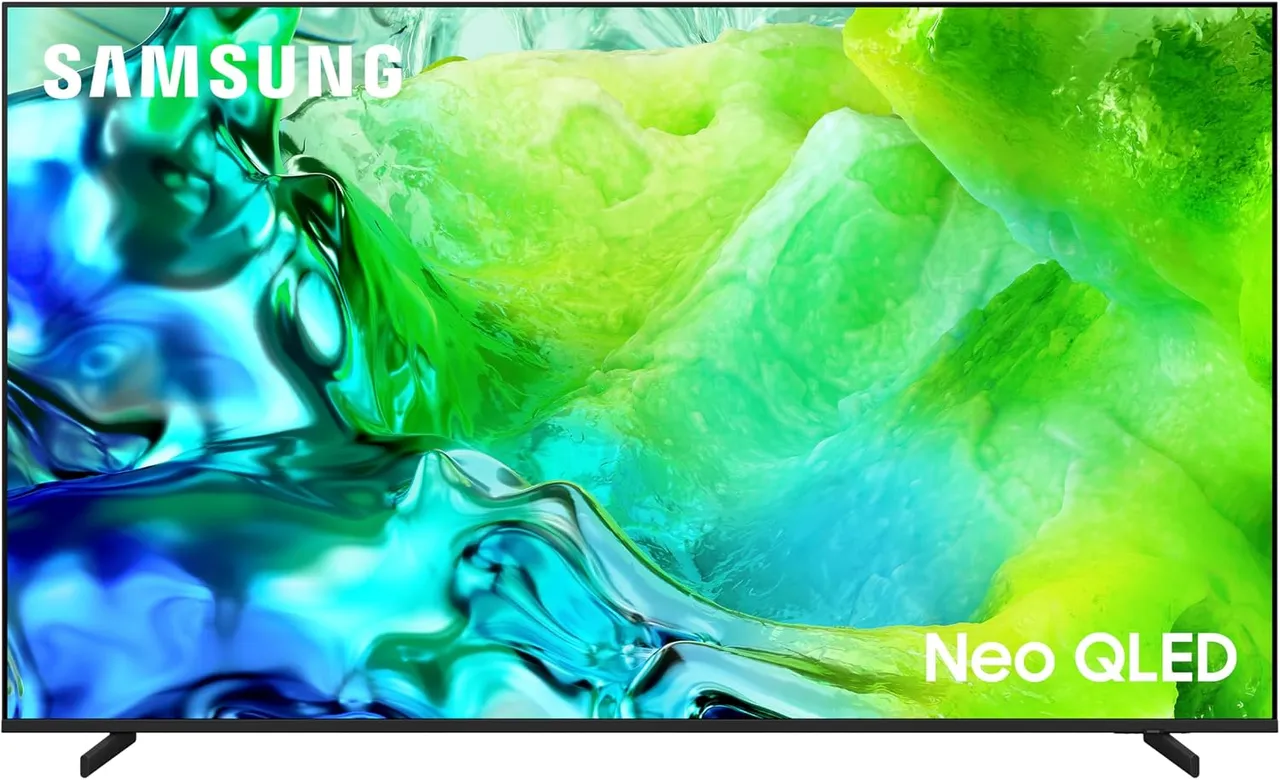 Samsung تلفاز ذكي 55 بوصة QN80H Neo QLED 4K Quantum Mini LED، HDR 10+، Motion Xcelerator 144Hz، Dolby Atmos، معالج NQ4 AI Gen2، QA55QN80HAUXZN (2026 - نسخة)