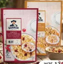Quaker Oats Crispy Cereal Honey/Cranberry