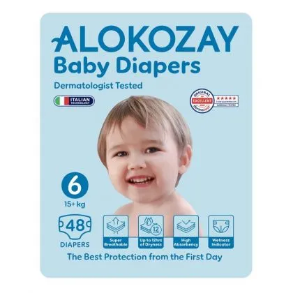 Alokozay Baby Diaper Size6 (15+kg )- 48's