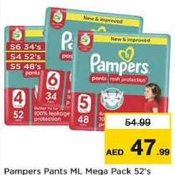 Pampers Pants Mega Pack ML Assted