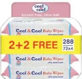 Cool & Cool Baby Wipes Ultra Soft & Gentle