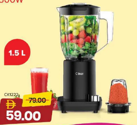 Clikon 2 In 1 Blender 500W CK1222