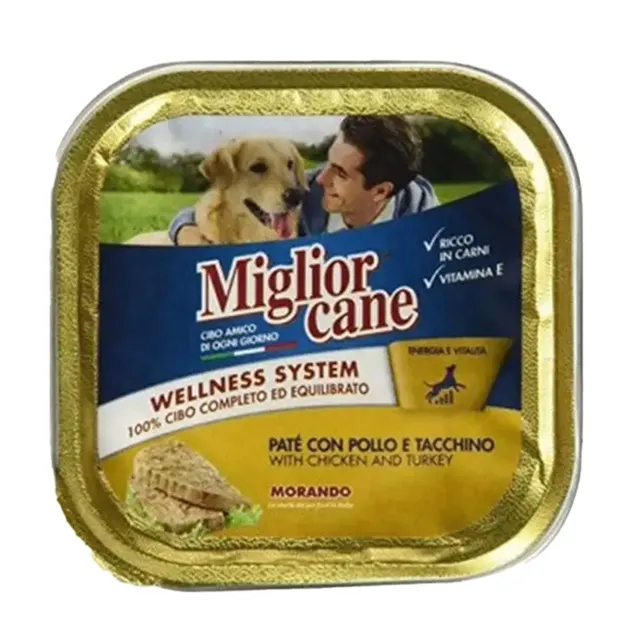 Miglior Cane Pate with Chicken Turkey Dog Wet Food