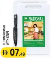 National Cutting Board With Knife