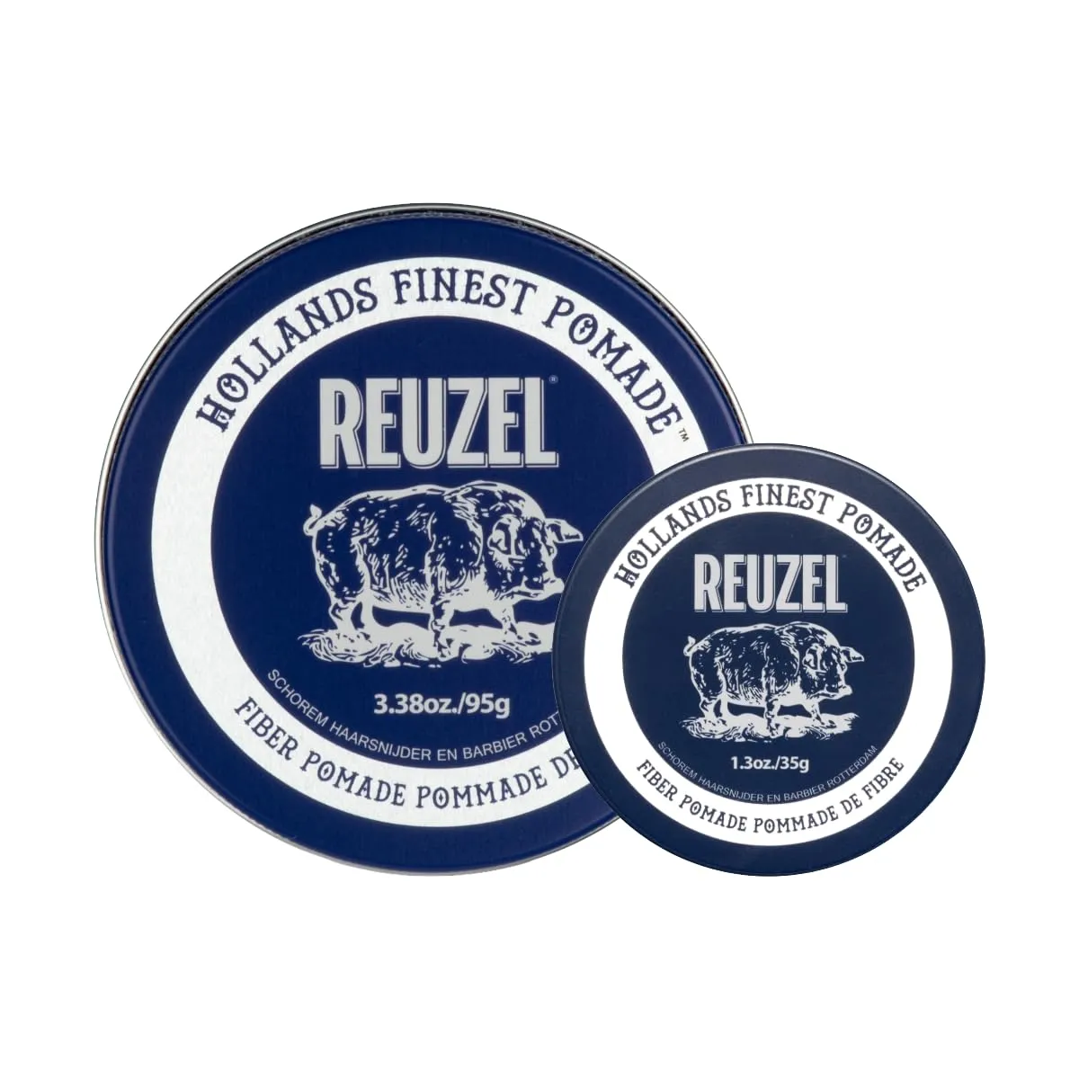 Reuzel بوماد بالألياف، مجموعة رحلة الطريق 2026، بوماد لتصفيف الشعر بثبات قوي ولمعان خفيف، يضيف ملمسًا وكثافة ومظهرًا أكثر امتلاءً، ثبات متين ومرن وقابل لإعادة التصفيف، نباتي، 3.381.3oz، علبة معدنية مجانية للسفر