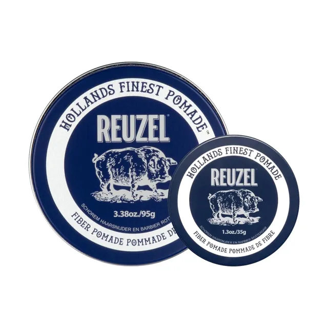 Reuzel Fiber Pomade 2026 Road Trip Set Strong Hold Hair Styling Pomade, Low Shine, TexturizingVolumizing, Fuller Look, Firm FlexibleReworkable Vegan. 3.381.3oz Free Travel Tin