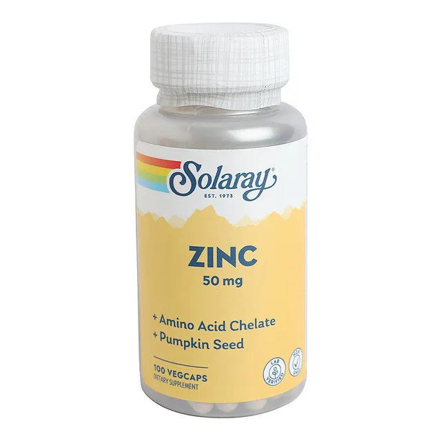 Solaray Zink Dietary Supplement - 100 Veg Caps