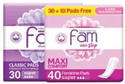Fam كلاسيك وردي بدون أجنحة مشكل