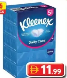 Kleenex Daily Care Facial Tissue Boxes 120 Sheets X 2 Ply
